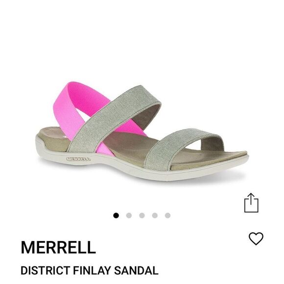 MERRELL Khaki Finley Sandals Size 10 - Picture 8 of 8